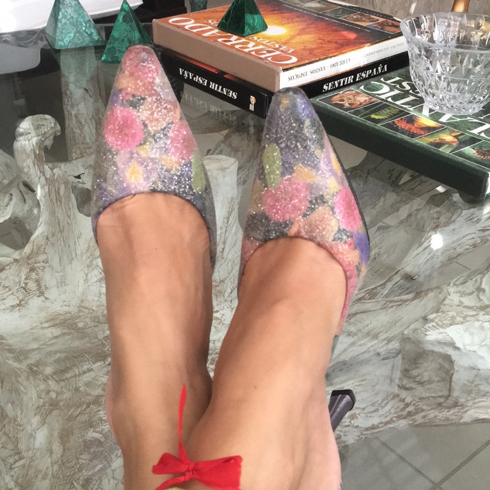Unique floral mules from Brazil